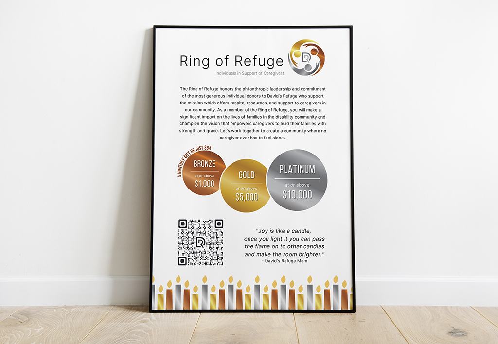 David's Refuge ring of refuge poster design
