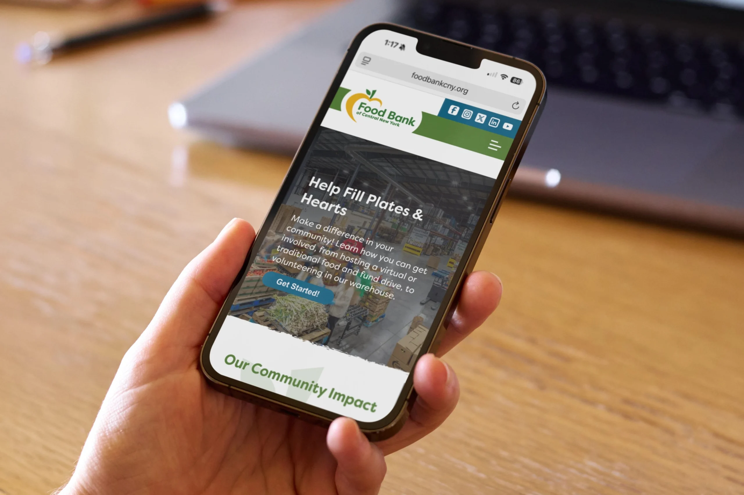 food bank of cny mobile website